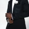 Twin Button Velvet Detailed Suit