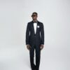Twin Button Velvet Detailed Suit